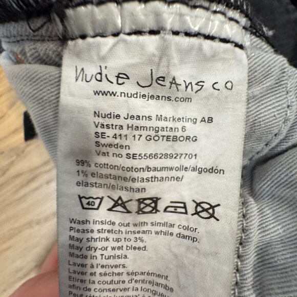 Nudie Jeans Lean Dean Mono Grey - Picture 7 of 11